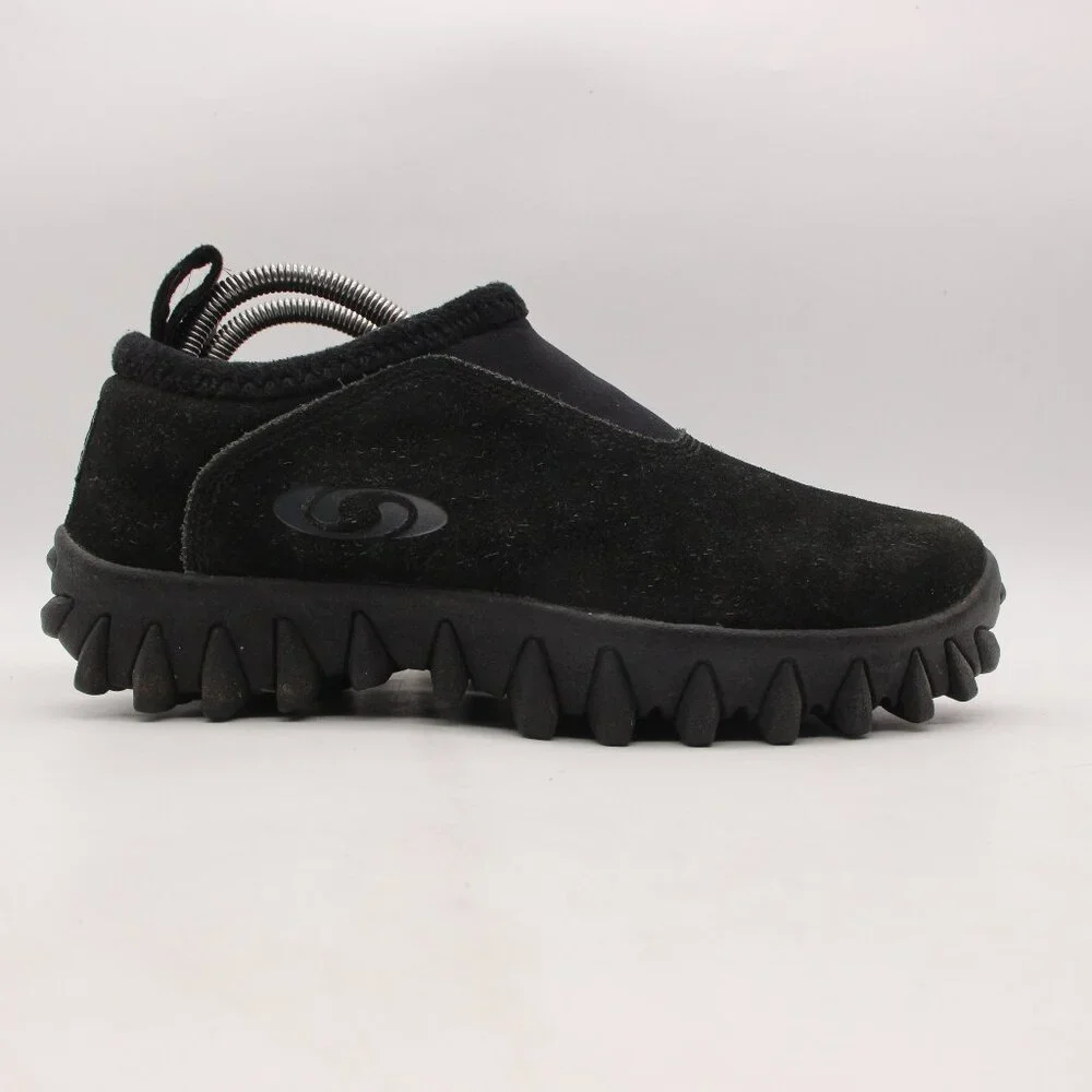 Salomon Contagrip CX Thinsulate slip on Black Suede Women's Size 8 Trail Shoes - Picture 1 of 11